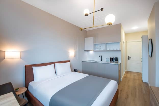 Studio with city view